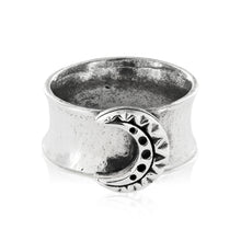 Load image into Gallery viewer, SILVER MOON RING - Amabis
