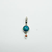Load image into Gallery viewer, PEACOCK OPAL &amp; CORAL PENDANT
