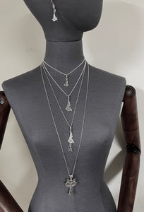 SILVER BIRD ON HOOK EARRINGS