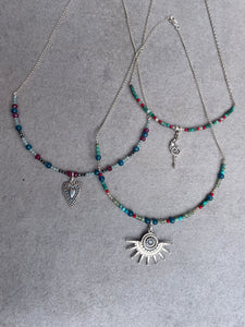 Berry bead necklace