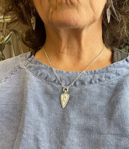 Dragonfly heart necklace