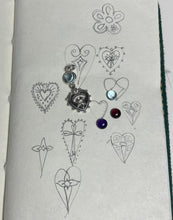 Load image into Gallery viewer, Eye heart pendant with stone
