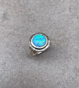 Round Opal ring