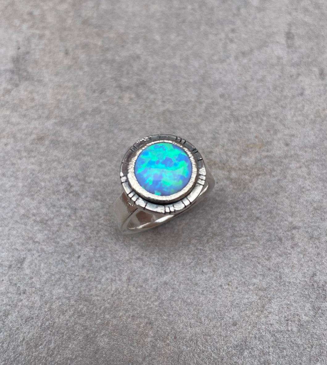 Round Opal ring