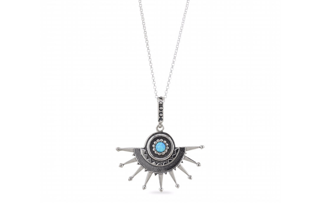 Silver sunburst