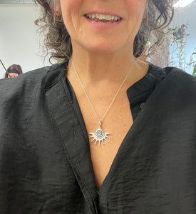 Silver sunburst