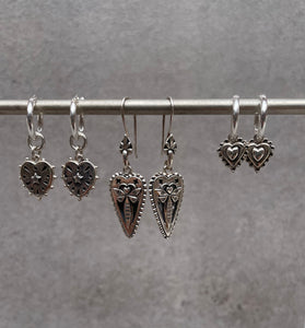 MAYFLY HEART DROP EARRING