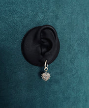 Load image into Gallery viewer, Medium heart on hoop earring
