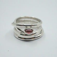 Load image into Gallery viewer, Nest ring four strand with pink tourmaline
