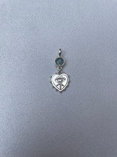 Load image into Gallery viewer, Eye heart pendant with stone
