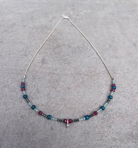 Berry bead necklace