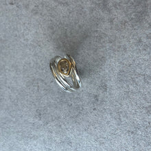 Load image into Gallery viewer, Ring. Salt and pepper diamond single stone
