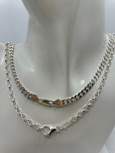 Silver belcher chain