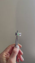 Load and play video in Gallery viewer, Three stone concave band ring
