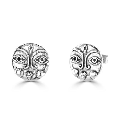 SILVER SUN STUDS - Amabis