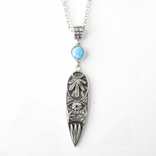 Load image into Gallery viewer, TEARDROP CLAW WITH OPAL PENDANT
