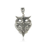 Load image into Gallery viewer, SILVER OWL PENDANT - Amabis
