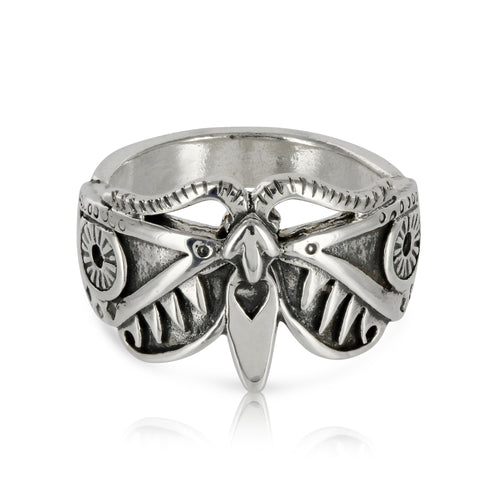 SILVER MOTH RING - Amabis