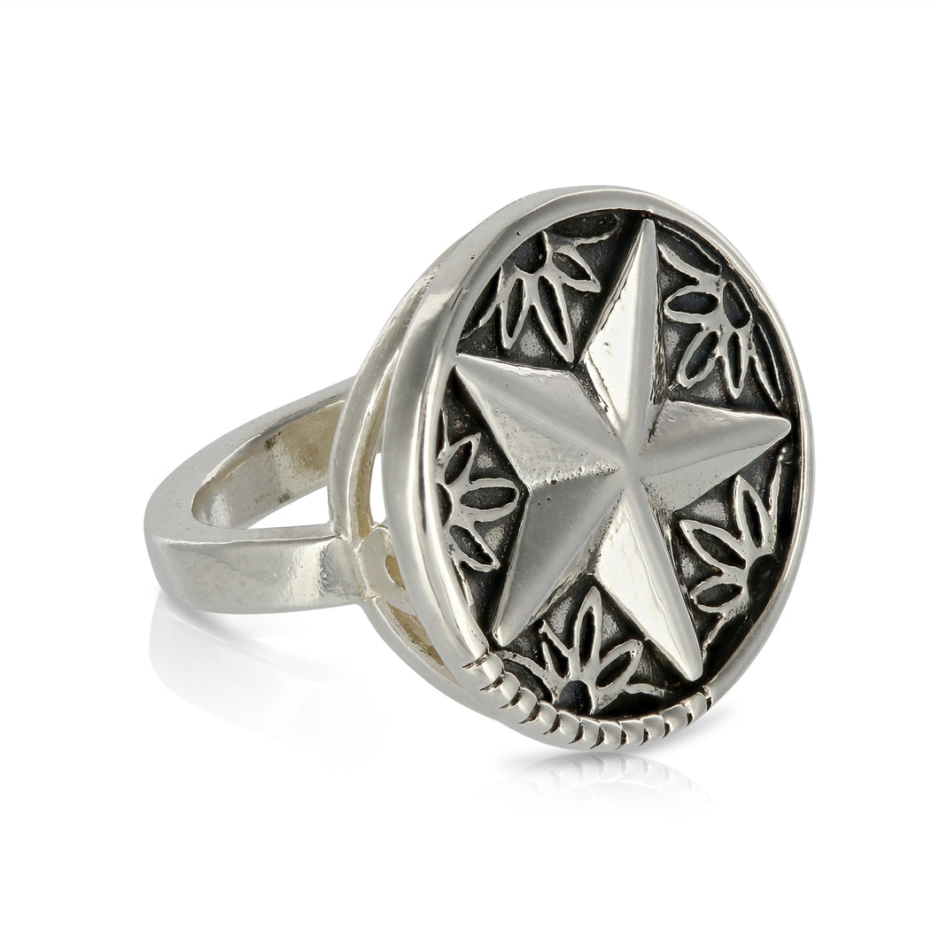 SILVER STAR RING - Amabis