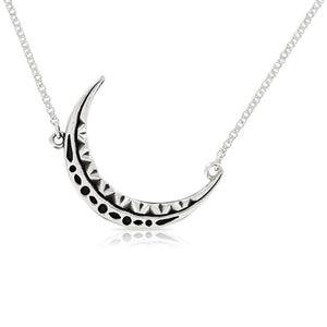 SILVER MOON NECKLACE - Amabis