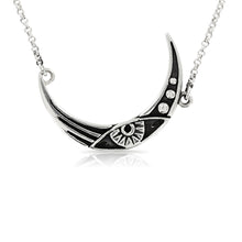 Load image into Gallery viewer, SILVER MOON NECKLACE - Amabis
