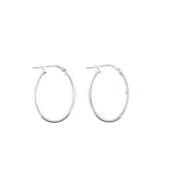 SMALL OVAL HOOP EARRINGS