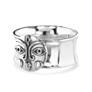 SILVER MOON RING - Amabis