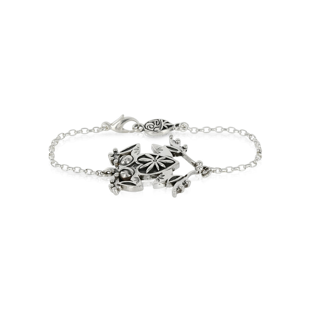 SILVER FROG BRACELET - Amabis