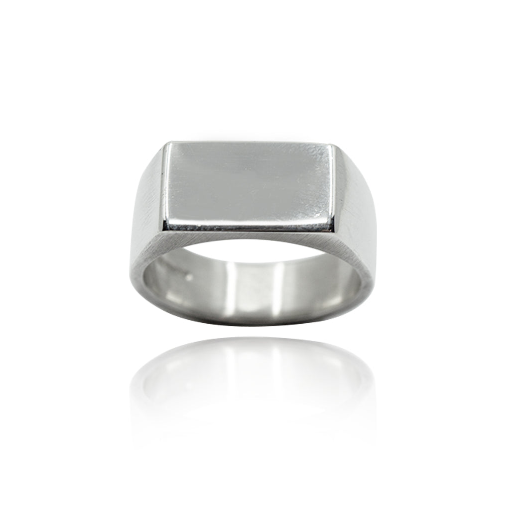 BLANK SIGNET RING - Amabis